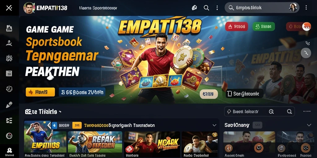 Screenshot EMPATI138 menampilkan tampilan menarik dari taruhan olahraga.