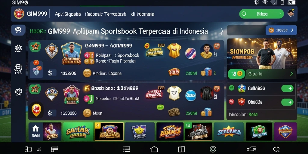 Tampilan menarik dari gameplay taruhan olahraga di GIM999.