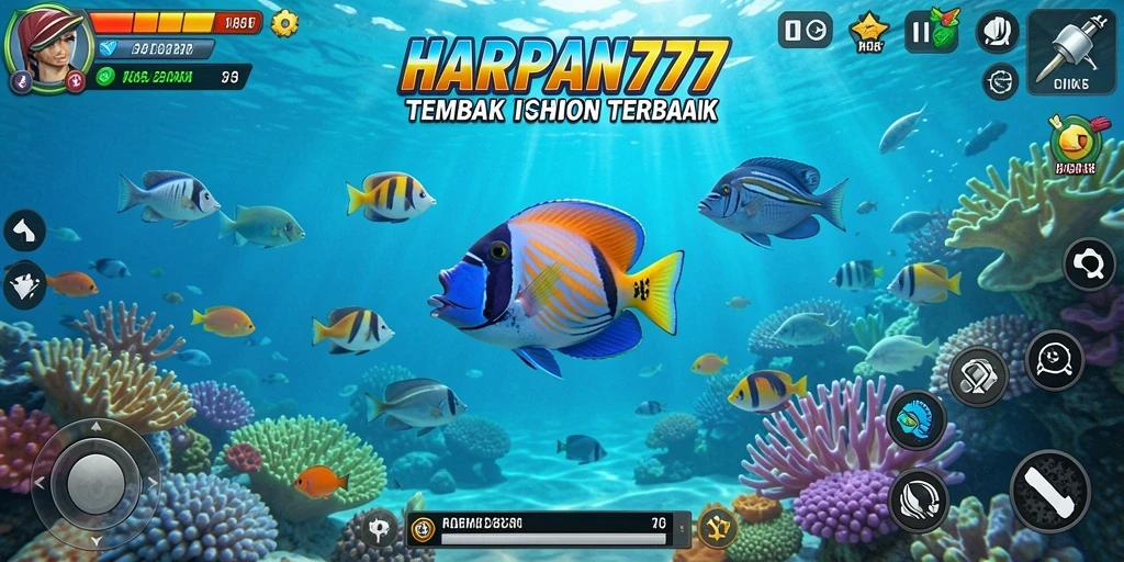 Tampilan gameplay Tembak Ikan yang seru dan menantang di HARAPAN777.
