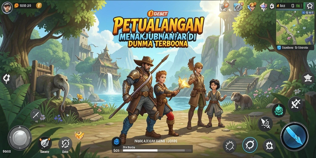 Tampilan gameplay Open World yang memukau dalam IDEBET.