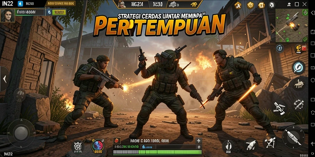 Tampilan gameplay IN22 yang penuh strategi dan aksi.