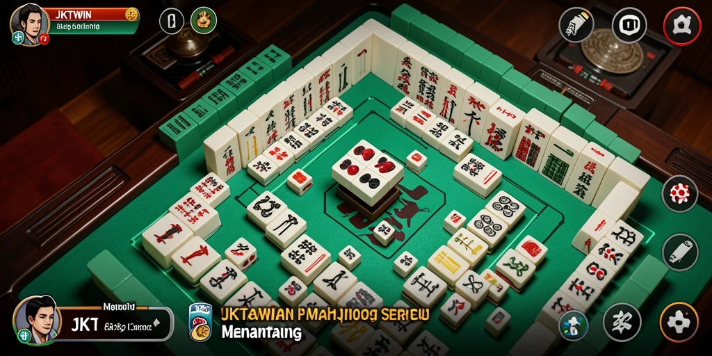 Tampilan menawan dari gameplay Mahjong di JKTWIN.
