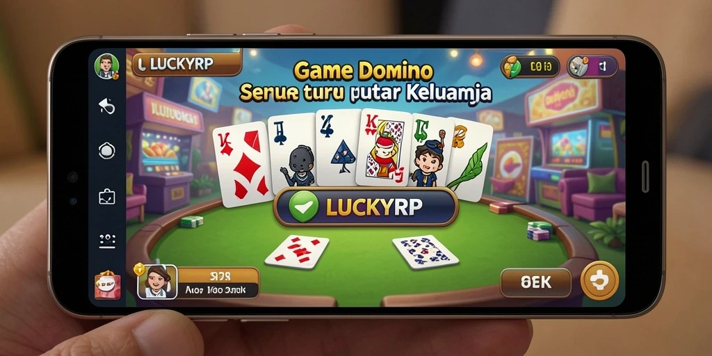 Tampilan utama gameplay Domino yang seru dan interaktif.