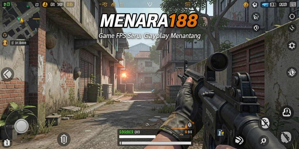 Tampilan aksi mendebarkan dari MENARA188 dalam mode FPS.