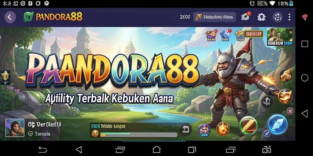Tampilan aplikasi PANDORA88 untuk mengelola utility perangkat.