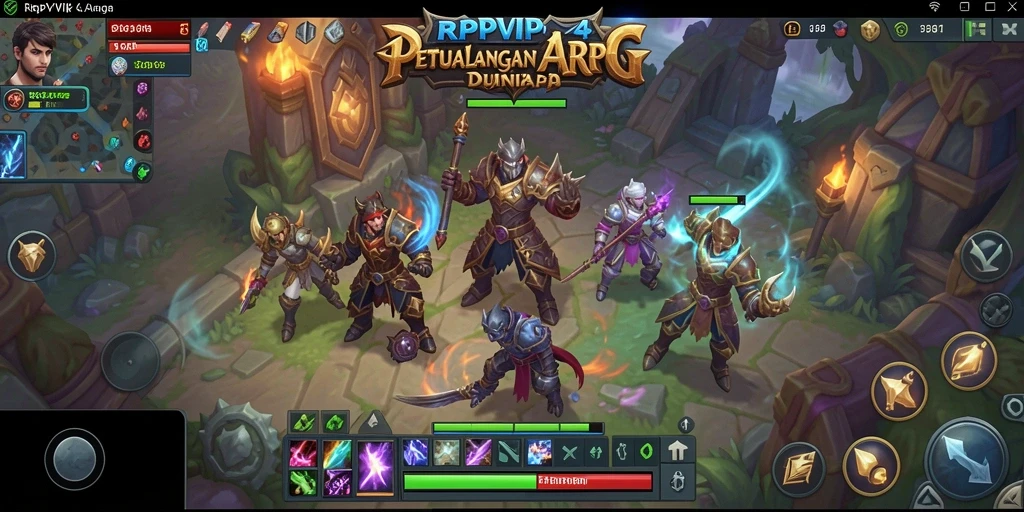 Tampilan gameplay RPVIP4 yang seru dan menegangkan di dunia ARPG.