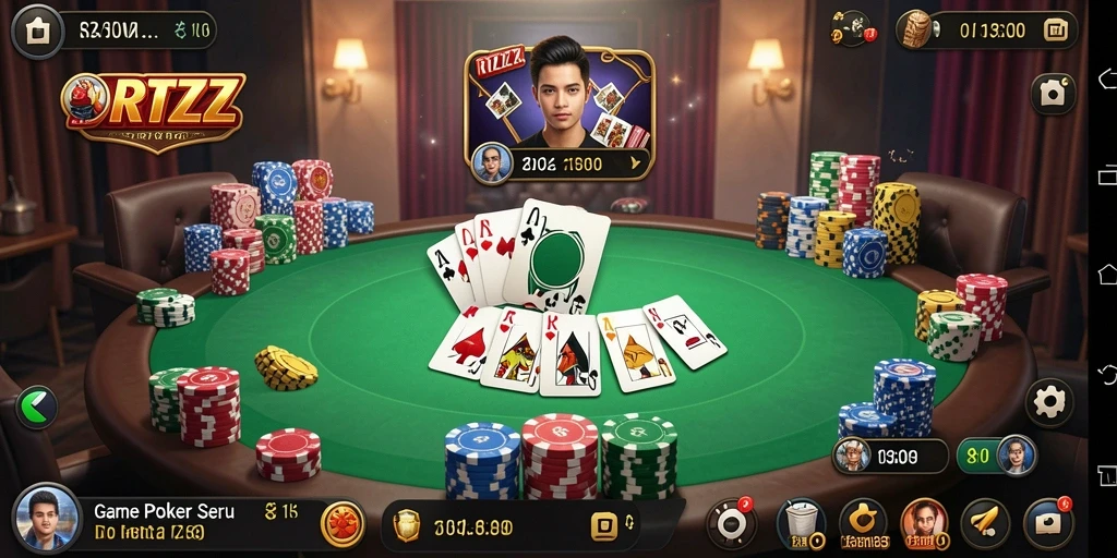 Tampilan gameplay menarik dari RTZZ yang mendebarkan.