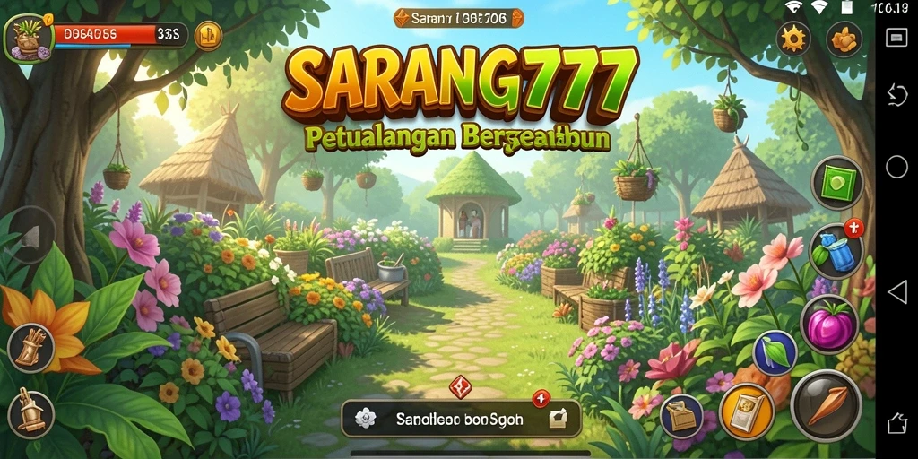 Tampilan gameplay SARANG777 yang penuh warna dan interaktif.