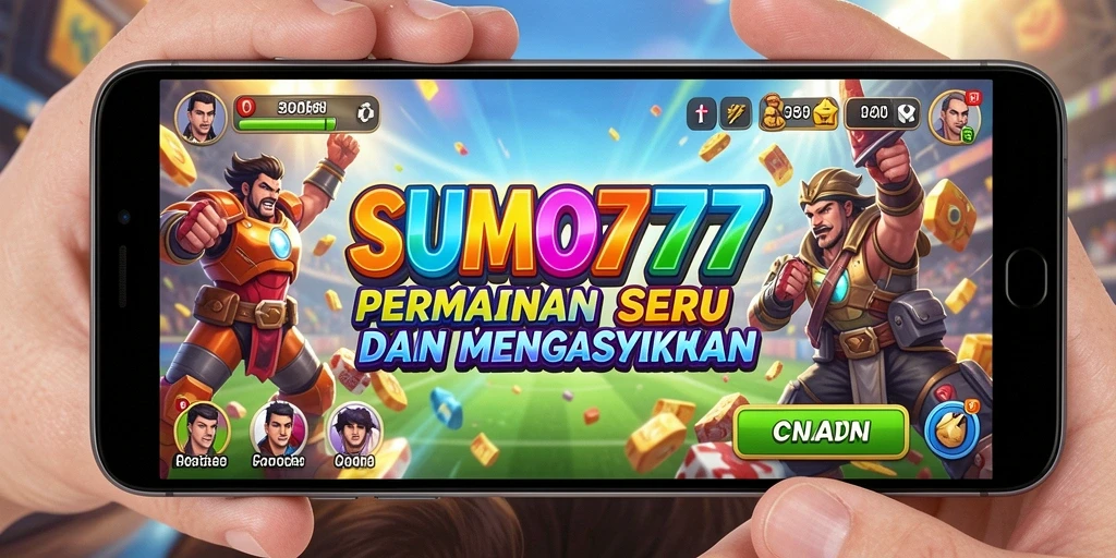 Tampilan gameplay seru dari SUMO777 yang mengasyikkan.
