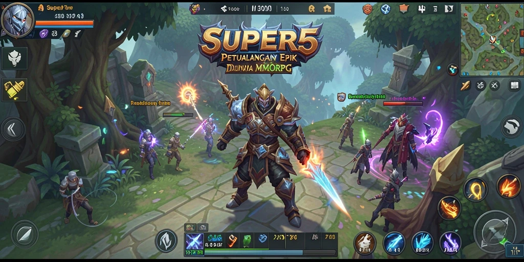Gameplay menarik dari SUPER5 yang memikat pemain MMORPG.