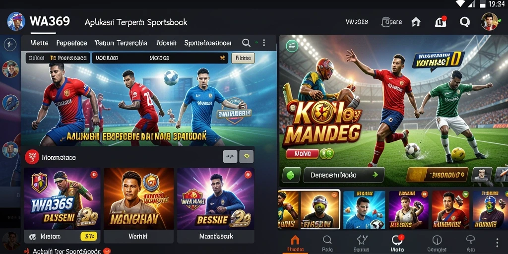 Screenshot utama WA369 dengan tampilan gameplay Sportsbook yang menarik.