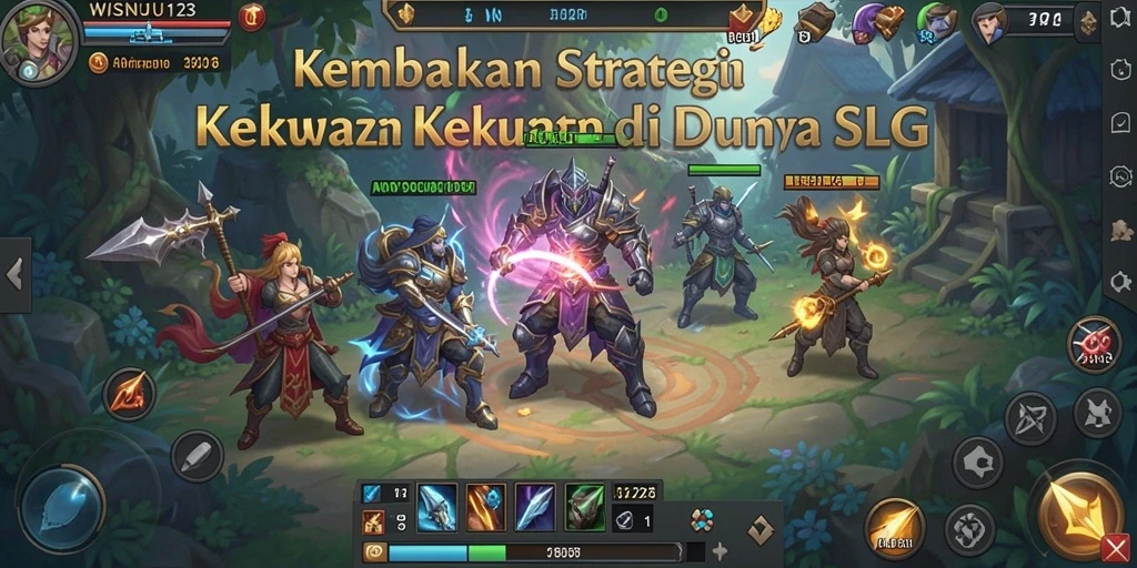 Tampilan menarik dari gameplay seru WISNU123 yang menantang.