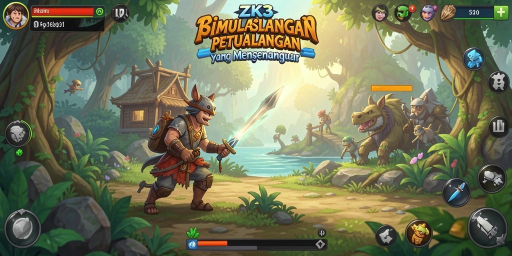 Gameplay ZK3 yang menarik dengan dunia simulasi yang luas.
